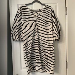 Zebra print dress